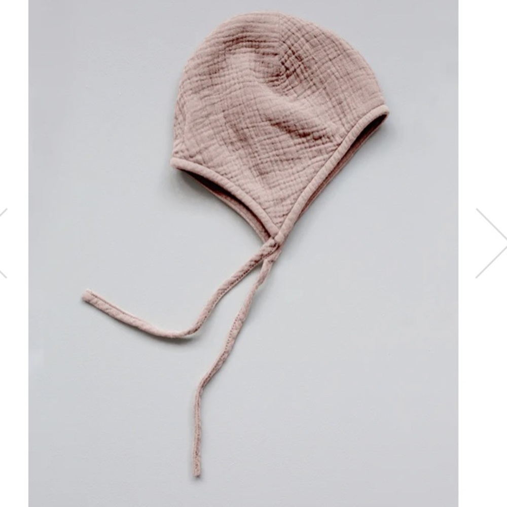 The Simple Folk The Garden Bonnet in antique rose 6-12 month